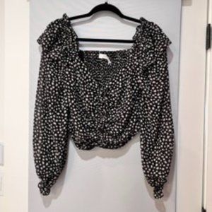 Women's ASTR the Label Ruched Blouse Small
